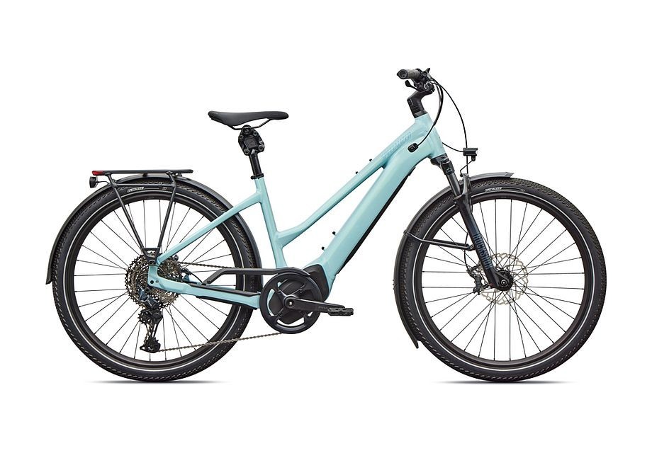 Vélo Specialized Turbo Vado 5.0 Step-Through Gloss Seafoam / 25 % Lapis Pearl / Glacial Metallic 2026