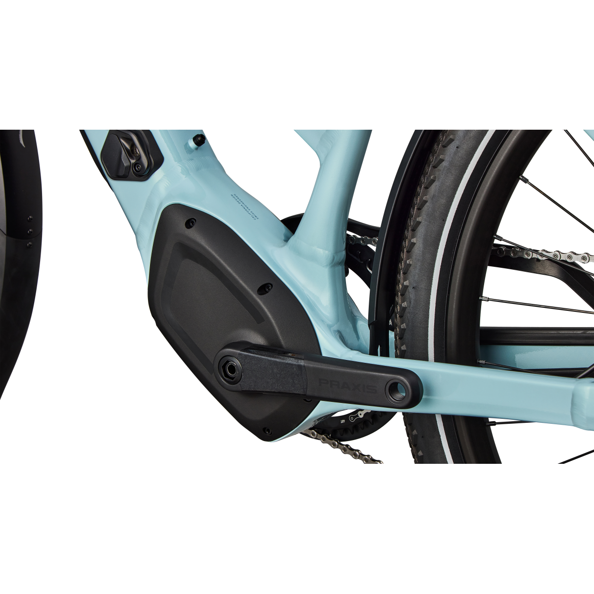 Bicicleta Specialized Turbo Vado 5.0 Step-Through Gloss Seafoam / 25% Lapis Pearl / Glacial Metallic 2026