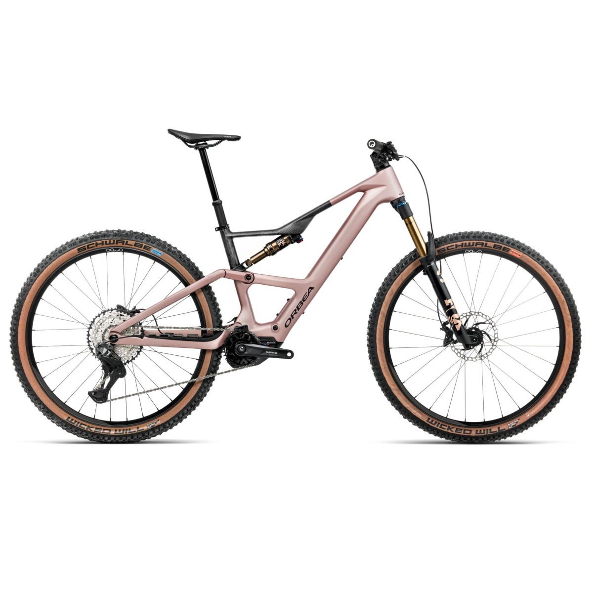 Vélo Orbea RISE SL M10 630W Desert Rose - Carbone brut (mat) 2026