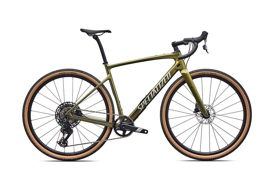 Vélo Specialized Diverge 4 Comp Carbon - SRAM Apex AXS/S1000 Vert laurier métallisé/Dolomite métallisé 2026