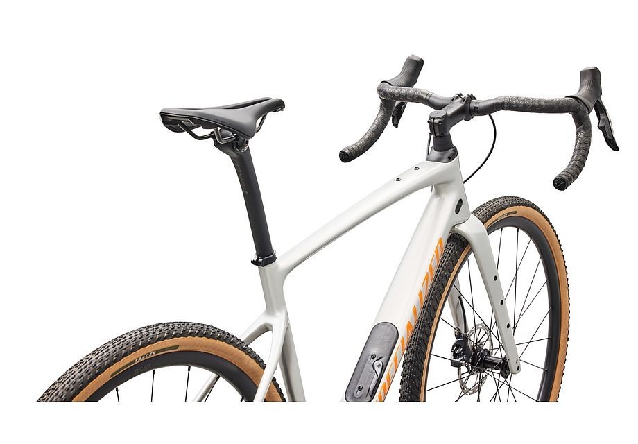 Vélo Specialized Diverge 4 Comp Carbon - SRAM Apex AXS/S1000 Dolomite Metallic/Orange Zest 2026