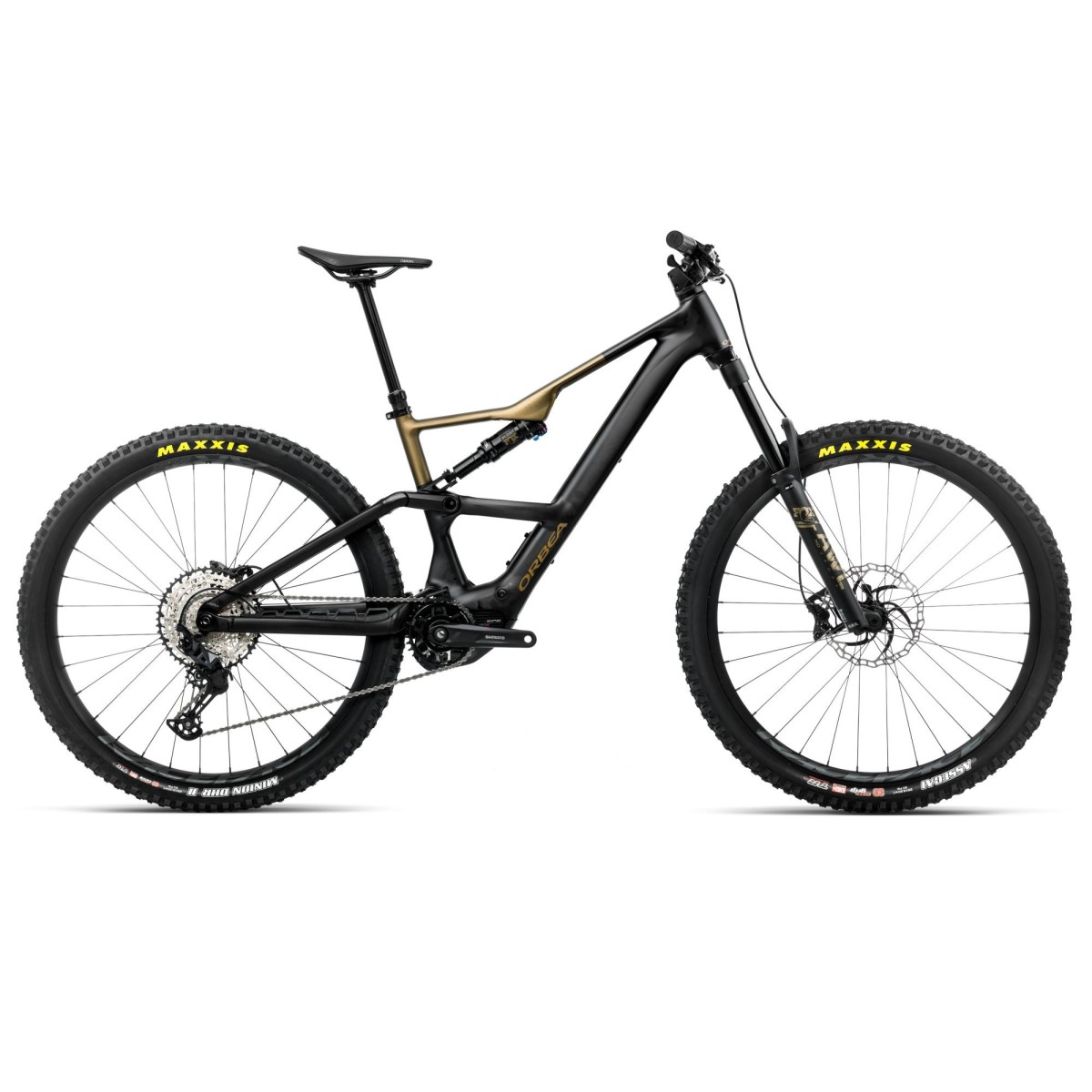 Vélo Orbea RISE LT H20 Noir diamant-Vert olive éclaboussé (mat) 2026