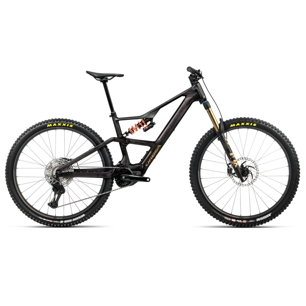Vélo Orbea RISE LT M-TEAM 420W Cosmic Carbon View - Golden Sand (Gloss) 2026
