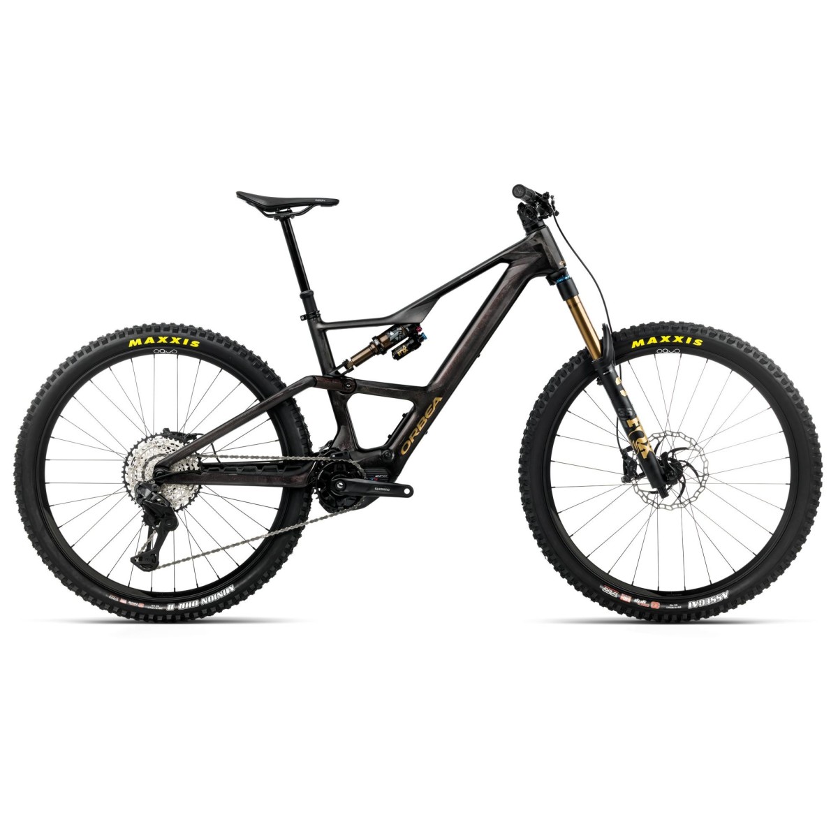 Vélo Orbea RISE LT M10 630W Cosmic Carbon View - Golden Sand (Gloss) 2026