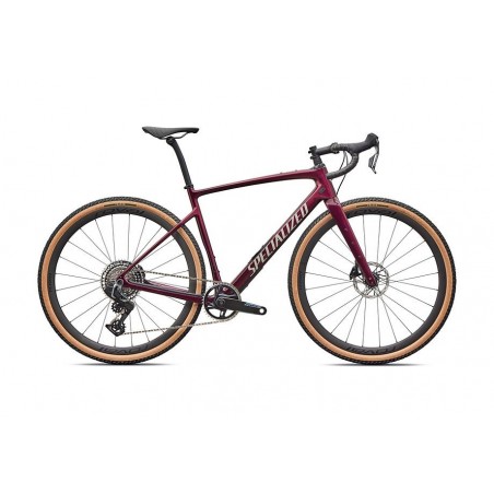 Vélo Specialized Diverge 4 Pro SRAM Force XPLR Bordeaux métallisé/perle/dolomite