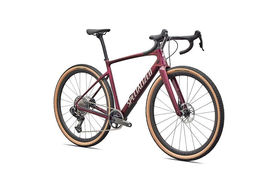Vélo Specialized Diverge 4 Pro SRAM Force XPLR Bordeaux métallisé/perle/dolomite