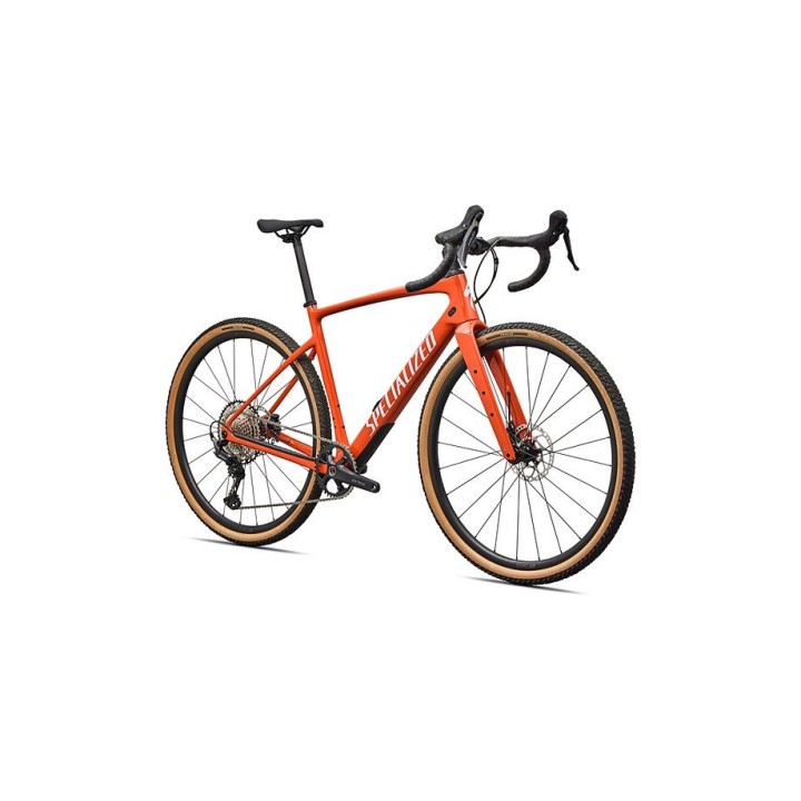 Vélo Specialized Diverge 4 Sport Carbon - Shimano GRX 600 Orange foncé/Blanc dune 2026