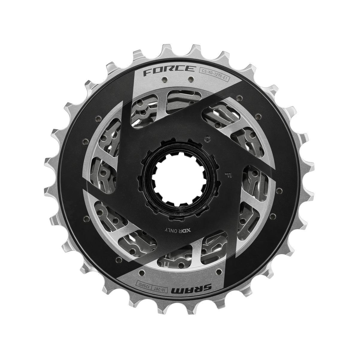 Cassette Sram Force AXS E1 Argent | Cassette route | Transmission route