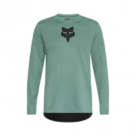T-shirt à manches longues Fox Ranger Head Verde Pino