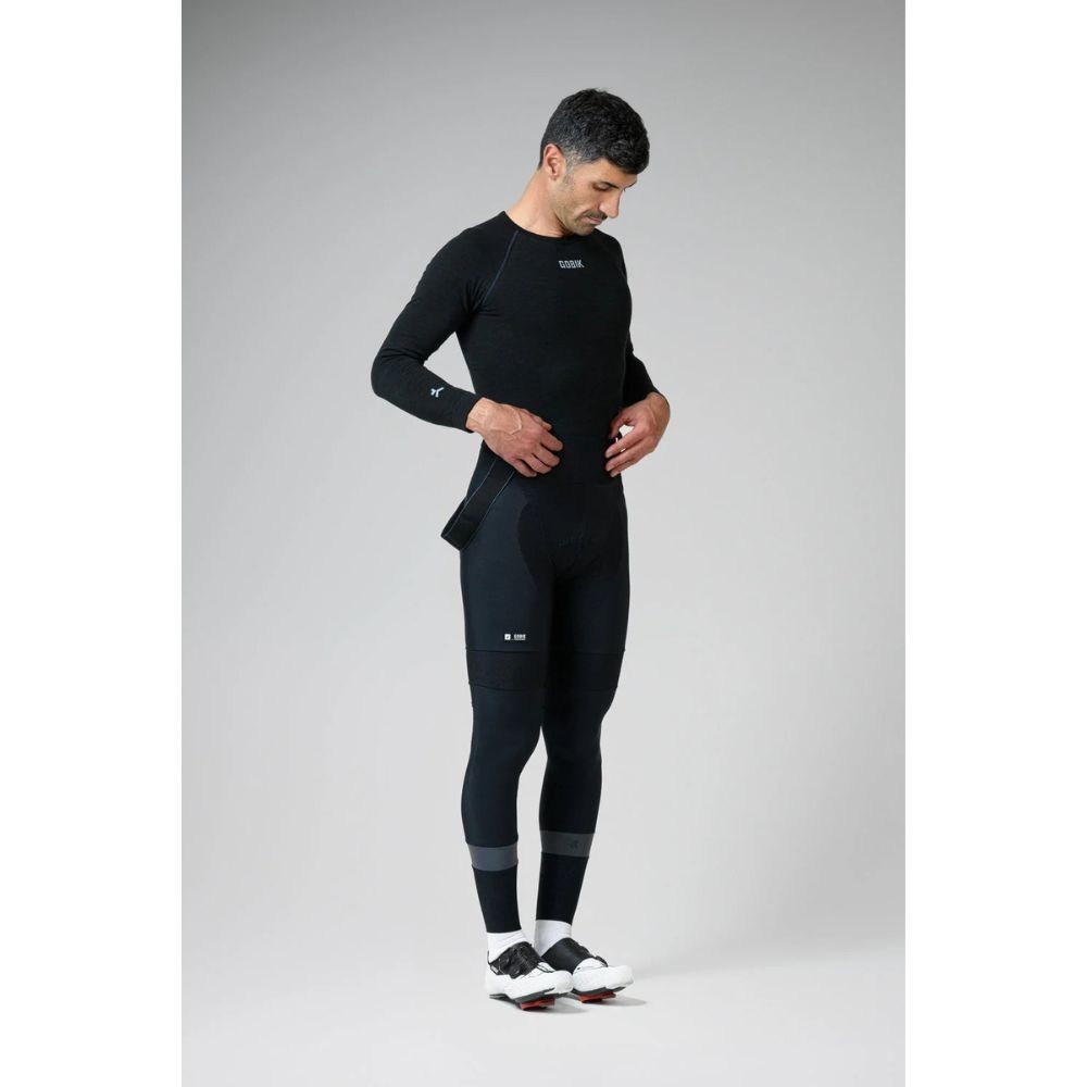 Camiseta Interior Manga Larga Hombre Gobik Winter Merino Coal|Ropa ciclismo