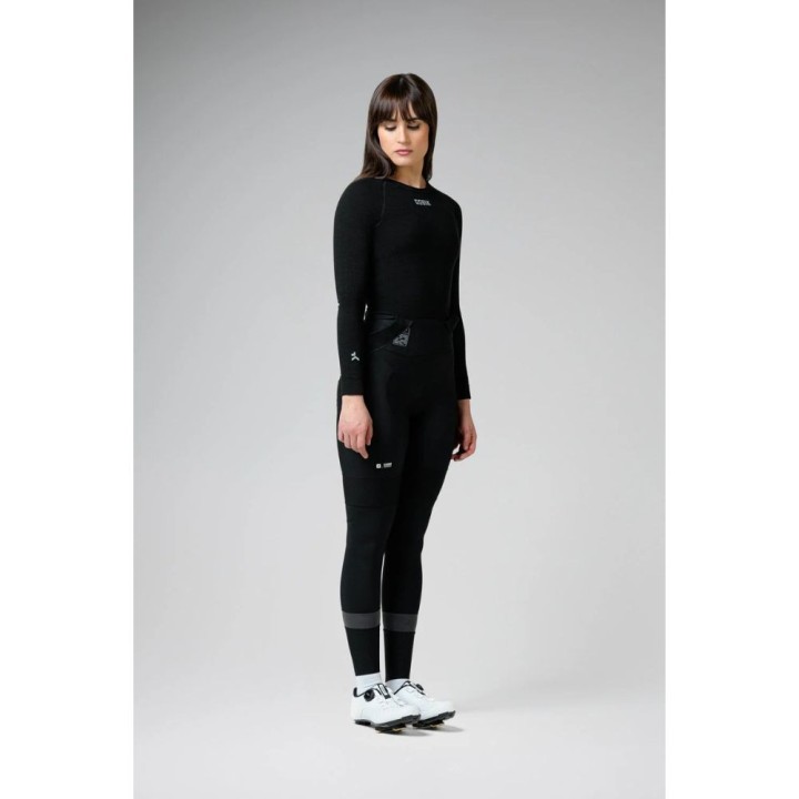 T-shirt intérieur à manches longues pour femme Gobik Winter Merino Coal | Vêtements de cyclisme
