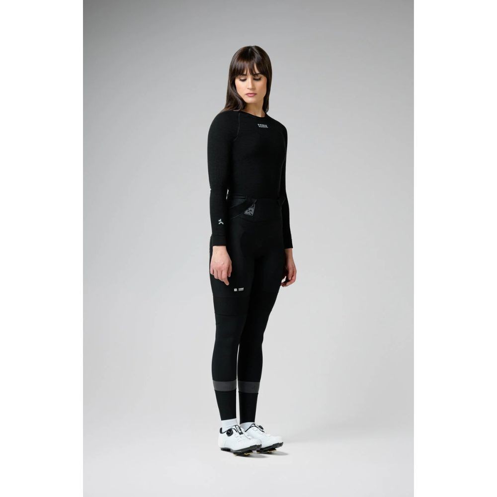 Camiseta Interior Manga Larga Mujer Gobik Winter Merino Coal|Ropa ciclismo