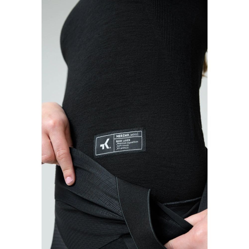 Camiseta Interior Manga Larga Mujer Gobik Winter Merino Coal|Ropa ciclismo