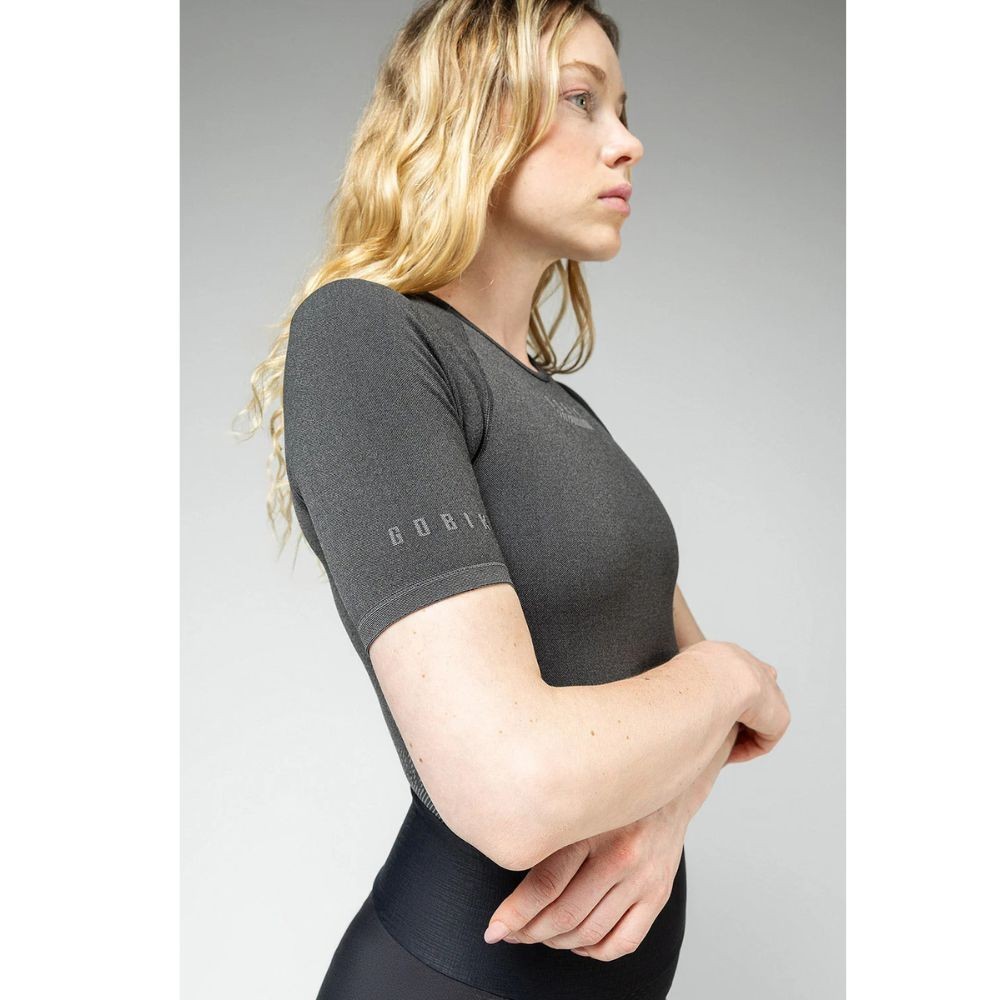 Maillot de cyclisme à manches courtes Gobik Limber Skin Basalt pour femme