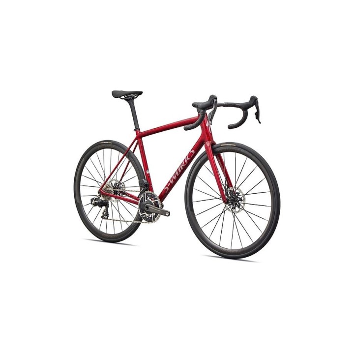 Vélo Specialized S-Works Aethos 2 - Sram Red Axs Base métallique couleur grès / teinte rouge 2026