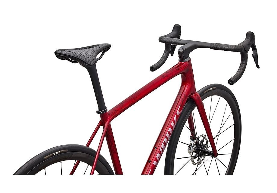 Vélo Specialized S-Works Aethos 2 - Sram Red Axs Base métallique couleur grès / teinte rouge 2026