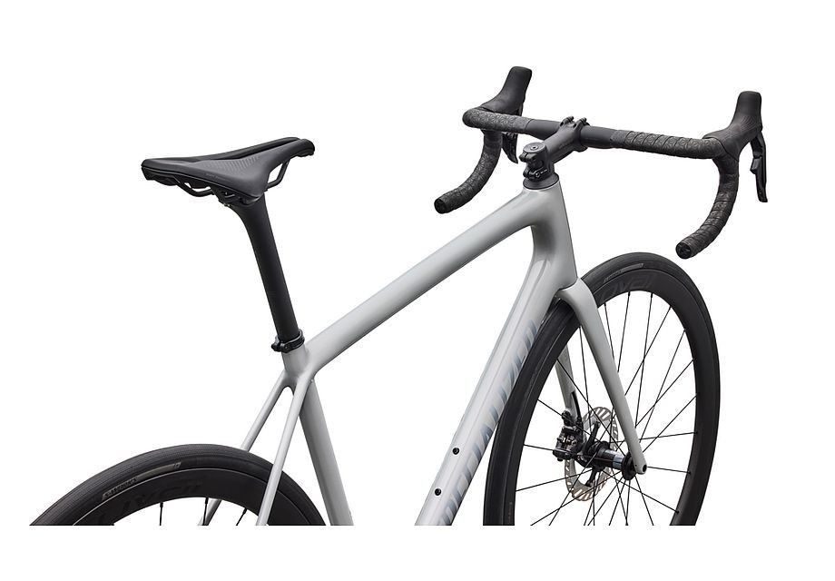 Vélo Specialized Aethos 2 Expert - Shimano Ultegra Di2 Gloss Dolomite Metallic / Blue Pearl Over Shadow Silver 2026