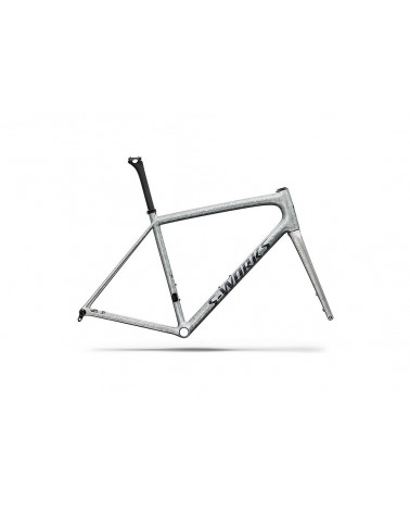 Cadre Specialized S-Works Aethos 2, argent brillant, impasto flou / noir perle 2026