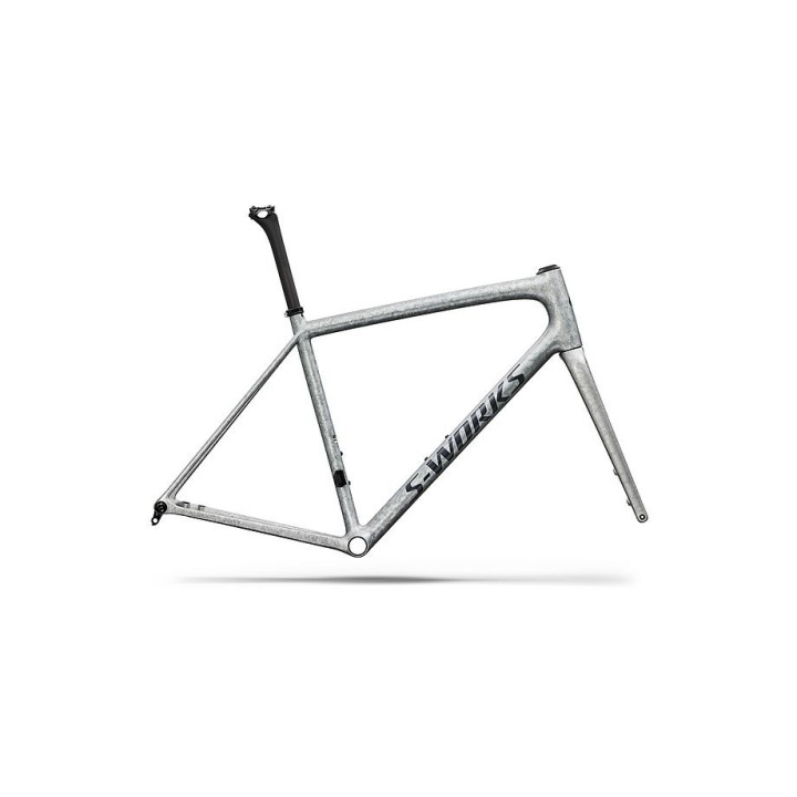 Cuadro Specialized S-Works Aethos 2 Frameset Gloss Silver Blurred Impasto / Black Pearl 2026