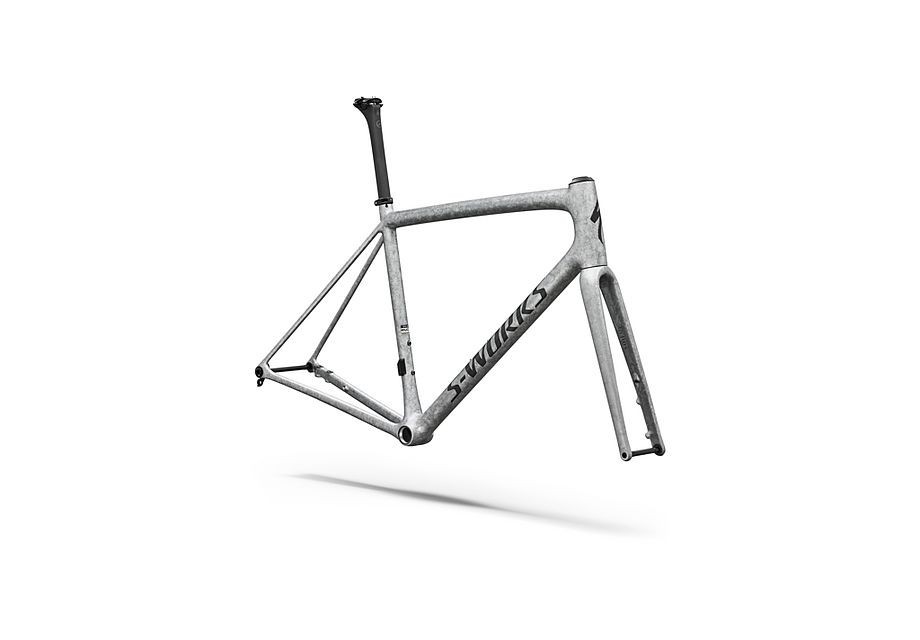 Cuadro Specialized S-Works Aethos 2 Frameset Gloss Silver Blurred Impasto / Black Pearl 2026
