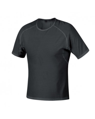 Camiseta Interior Manga Corta Hombre Gore M Base Black