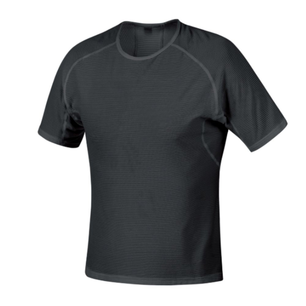 Camiseta Interior Manga Corta Hombre Gore M Base Black