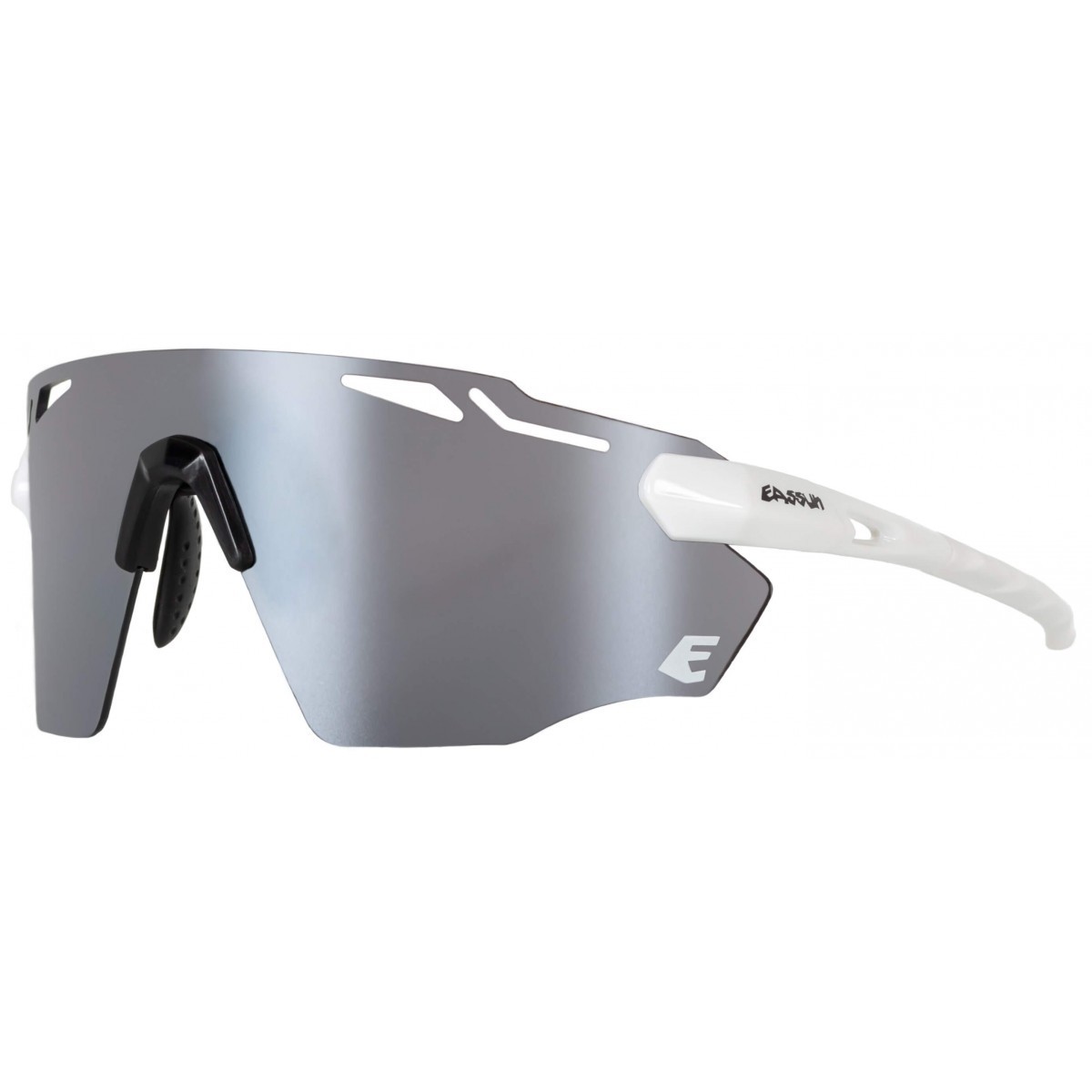 Lunettes Eassun Fartlek Lentille argentée blanche mate | Lunettes de cyclisme