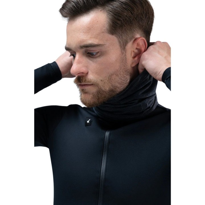 Bandana pour le cou Merino Gobik Moonbah Solid Graphite | accessoires cyclisme