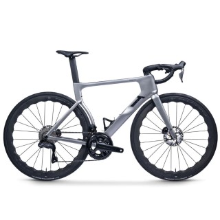Bicicleta 3T Strada Italia ULTEGRA Di2 2X12 Fulcrum Sharq 42 Argento