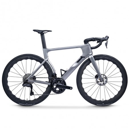 Bicicleta 3T Strada Italia ULTEGRA Di2 2X12 Fulcrum Sharq 42 Argento