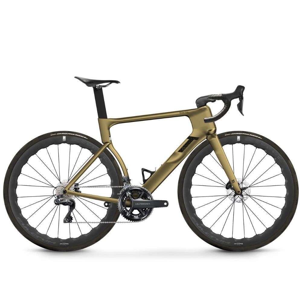 Bicicleta 3T Strada Italia ULTEGRA Di2 2X12 Fulcrum Sharq 42 Oro