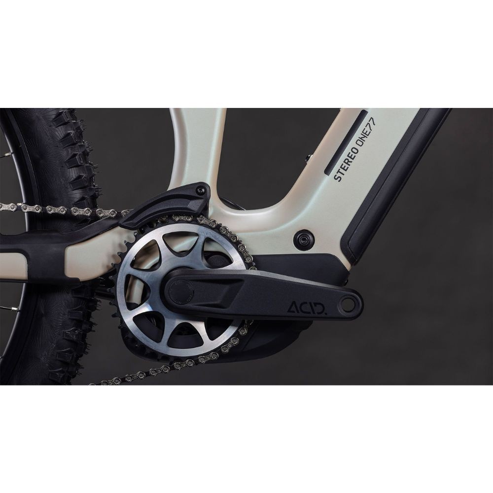 Bicicleta Cube Stereo Hybrid ONE77 HPC SLX 800 glintsand´n´black