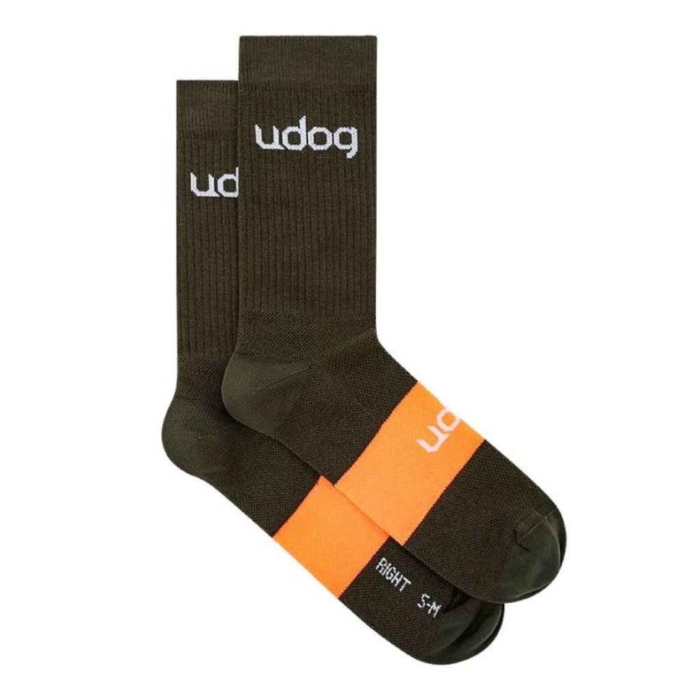 Calcetines Udog Gravel Verde/Naranja