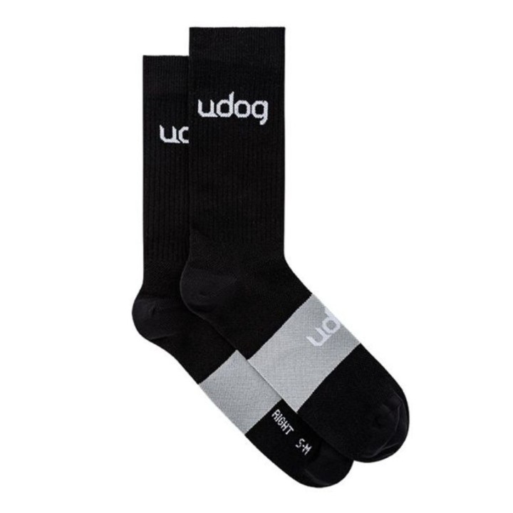 Chaussettes Udog Gravel Noir/Gris