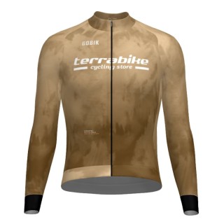 Maillot homme à manches longues Gobik Hyder Terrabike Beige