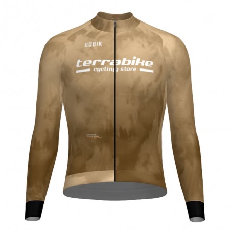 Maillot homme à manches longues Gobik Hyder Terrabike Beige
