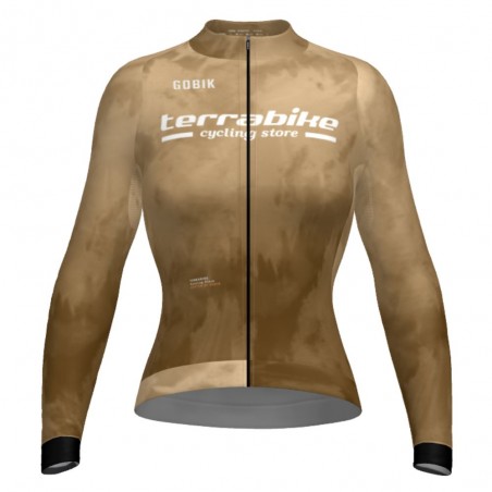 Maillot Femme Manches Longues Gobik Hyder Terrabike Beige