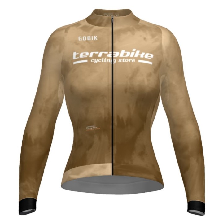 Maillot Mujer Manga Larga Gobik Hyder Terrabike Beige