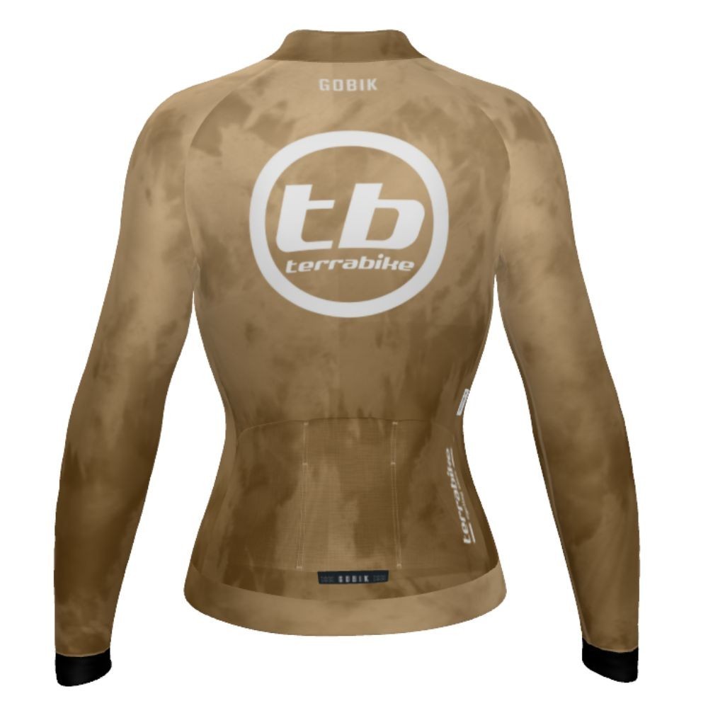 Maillot Femme Manches Longues Gobik Hyder Terrabike Beige