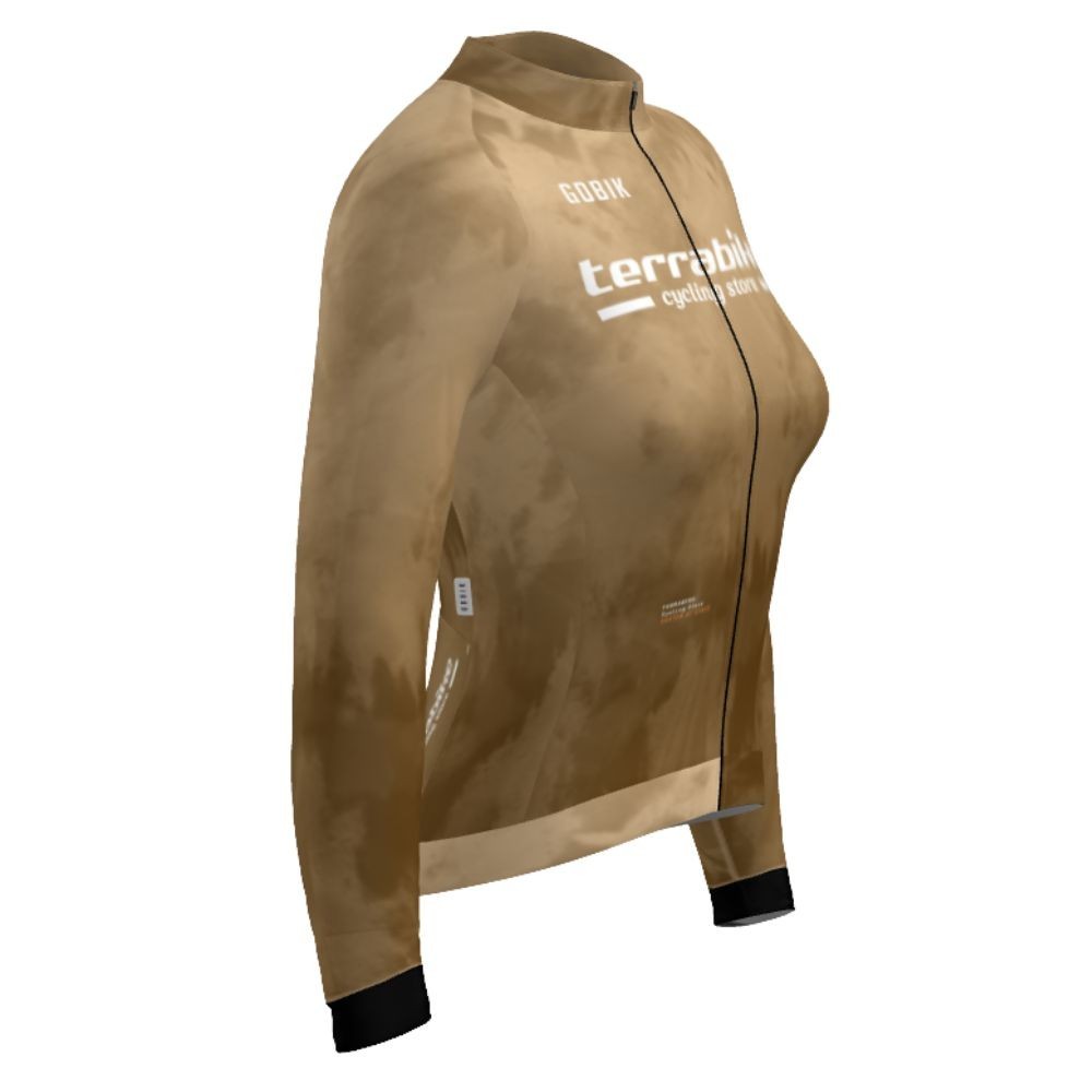 Maillot Femme Manches Longues Gobik Hyder Terrabike Beige