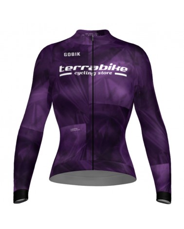 Maillot Mujer Manga Larga Gobik Hyder Terrabike Malva