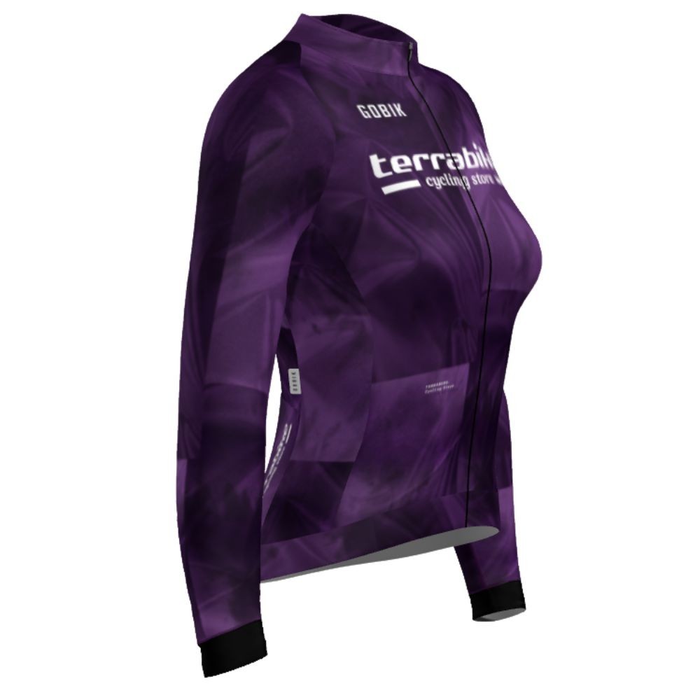 Maillot Mujer Manga Larga Gobik Hyder Terrabike Malva
