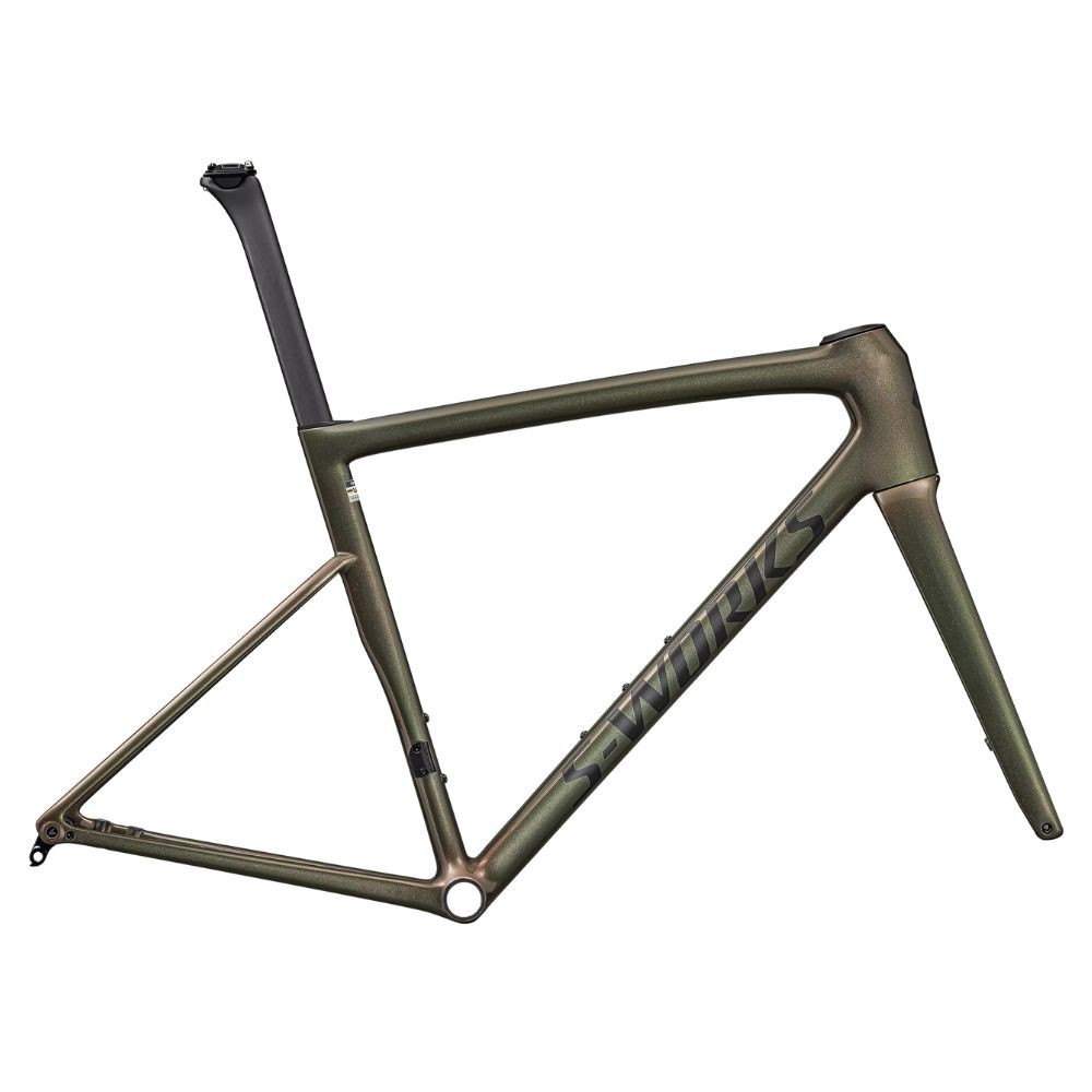 Cuadro de la S-Works Tarmac SL8 Gloss Cypress Metallic / Magenta To Gold Pearl / Satin Black Metallic 2025