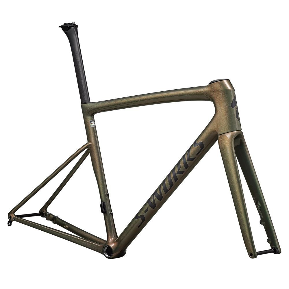 Cuadro de la S-Works Tarmac SL8 Gloss Cypress Metallic / Magenta To Gold Pearl / Satin Black Metallic 2025