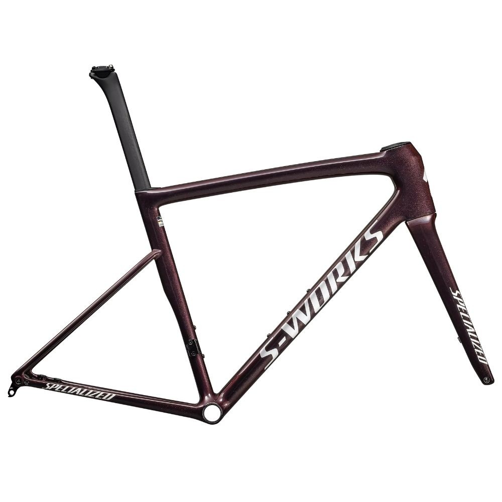 Cuadro Specialized S-Works Tarmac SL8 Gloss Solidity / Red To Black Pearl / Metallic White Silver 2025