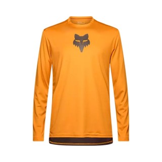 Camiseta Manga Larga Fox Ranger Head Marrón caramelo