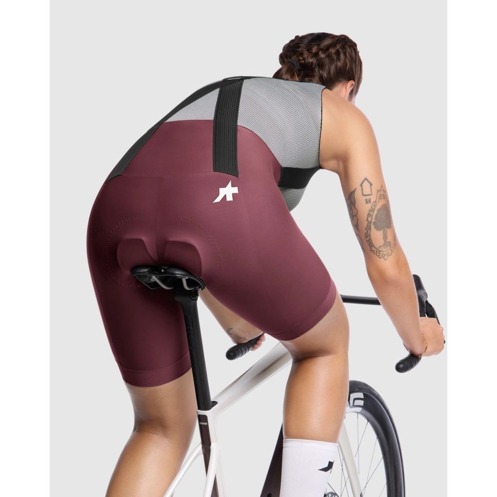 Culote Corto Assos Mujer UMA GT S11 Burgundy Red