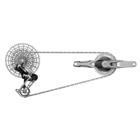 Groupe Sram Eagle Axs T-Type 1987 Dub Vtt Wide 170 Silver 32t Et 34t Cassette 10-52