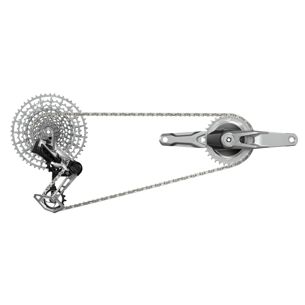 Groupe Sram Eagle Axs T-Type 1987 Dub Vtt Wide 170 Silver 32t Et 34t Cassette 10-52