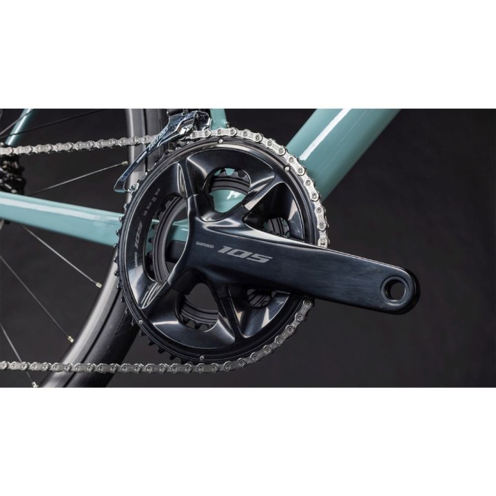 Vélo Cube Attain C:62 Race bleu ciel et cyan 2026